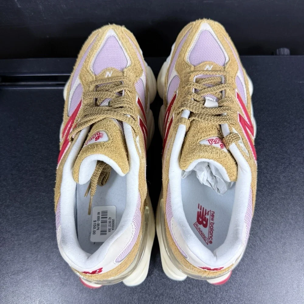 New Balance 9060 Shoes Men's 10.5 Womens 12 U9060GEA Tan Beige Pink Sneakers - Picture 9 of 14